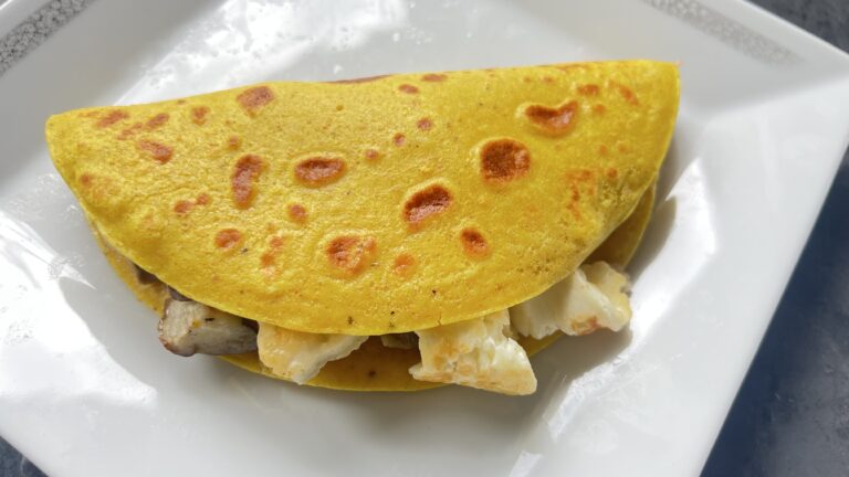 Crêpes curcuma-curry